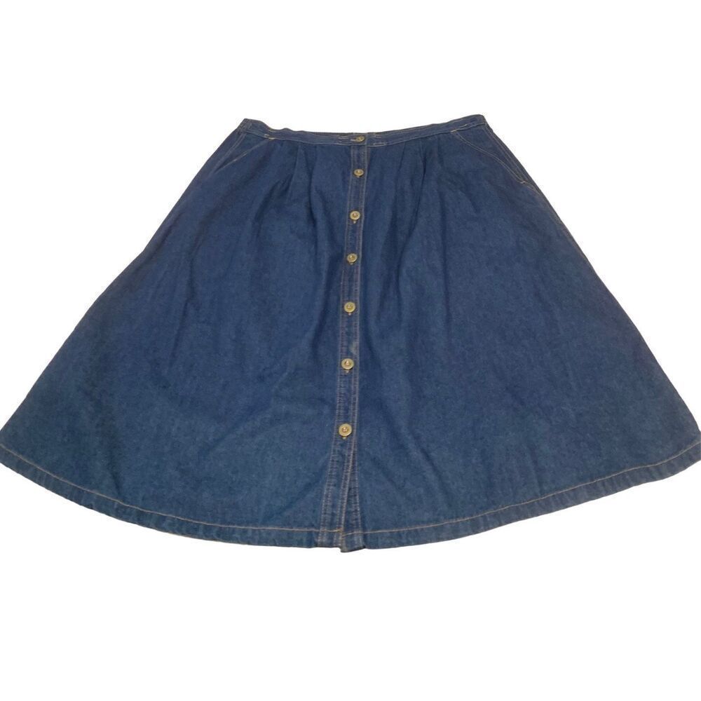 Vintage Nwt Alfred Dunner Denim Skirt